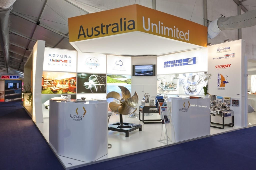 Australian Pavilion at Monaco Yacht Show 2011 using  Australia Unlimited © AIMEX 